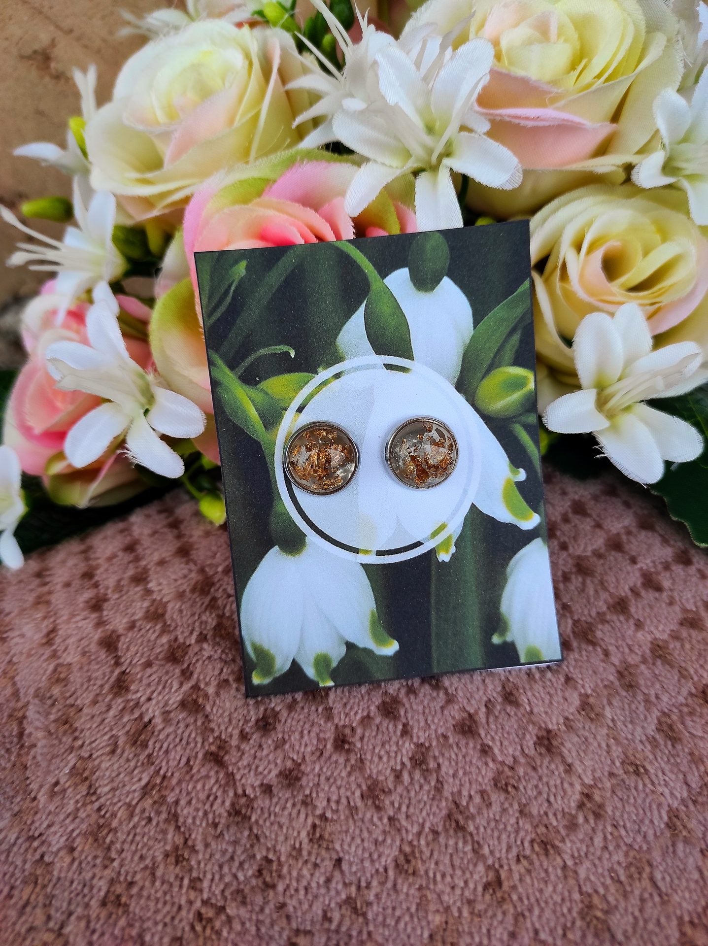 Különleges druzy fülbevaló